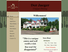 Tablet Screenshot of derjaegeruniquedining.com